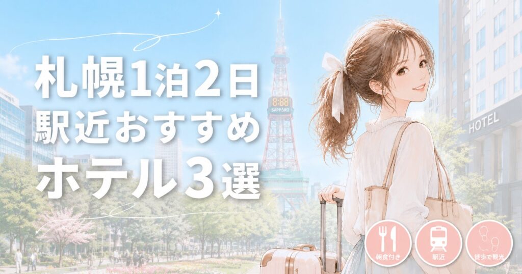 札幌1泊2日オススメホテル3選画像